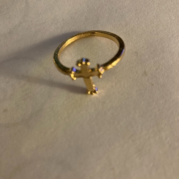 Golden Cross ring - Picture 3 of 6
